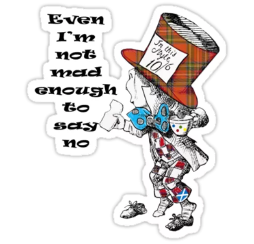Alice in Wonderland sticker 3