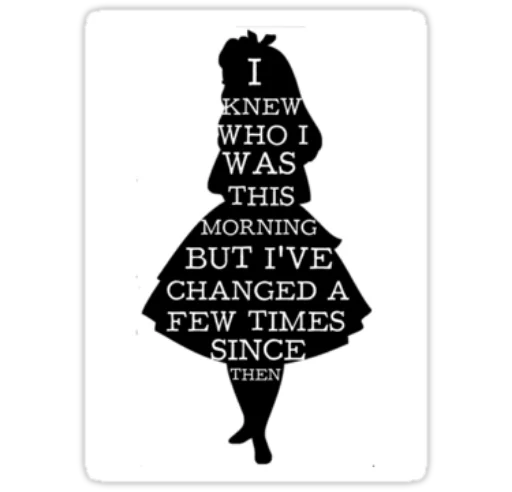 Alice in Wonderland sticker 6
