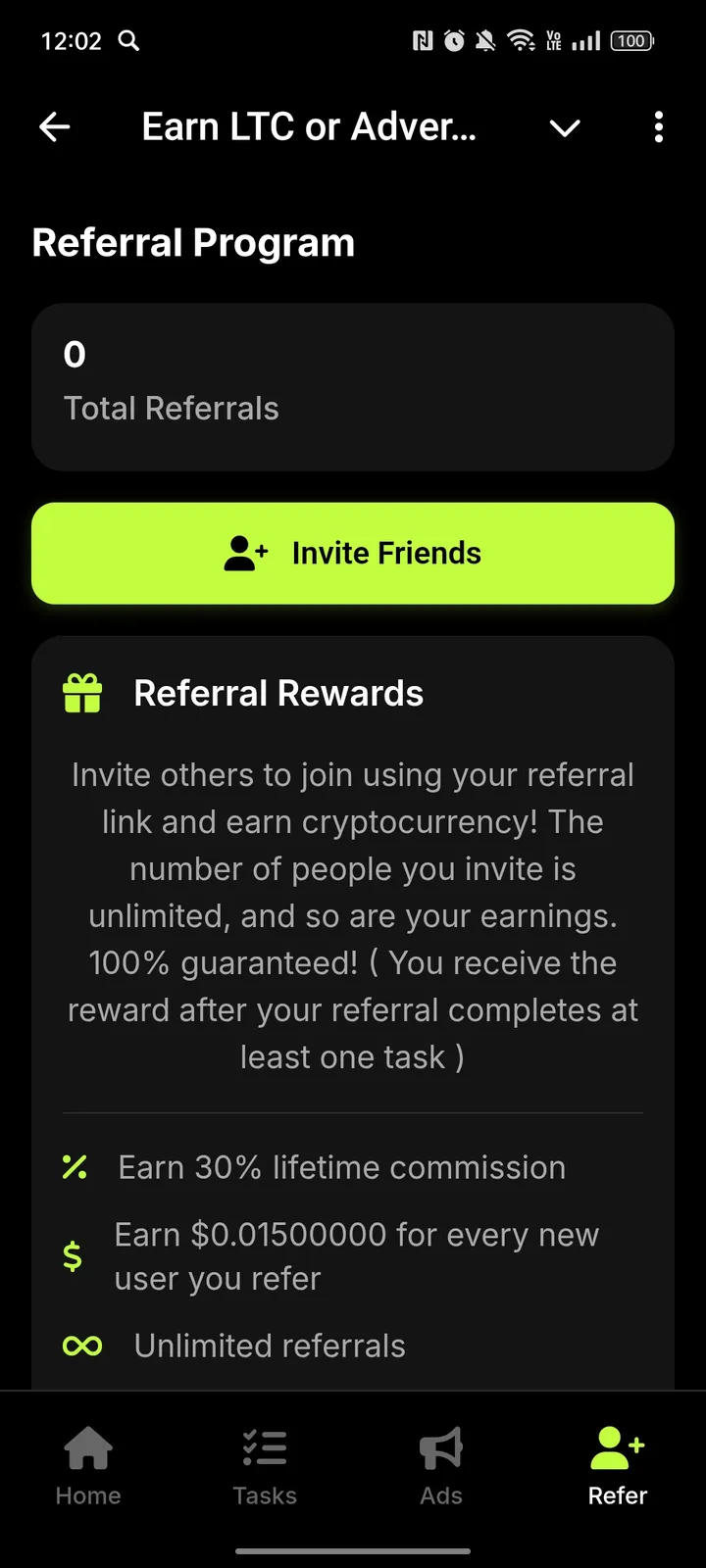 Earn LTC or Advertise - AdEasly — Screenshot 4