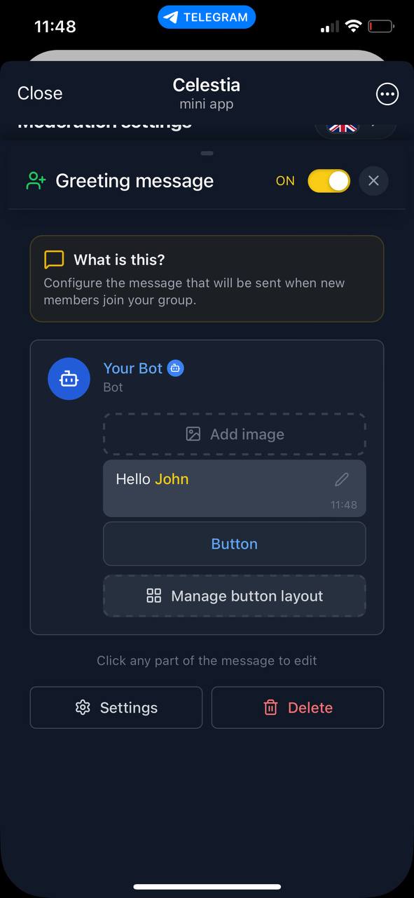 Celestia — Screenshot 1