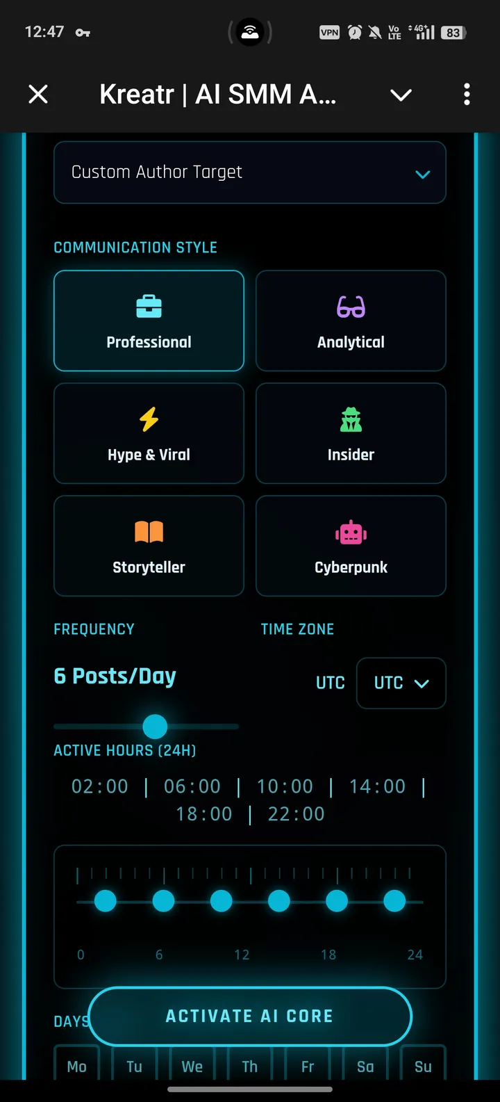 Kreatr | AI SMM Автопилот — Screenshot 2