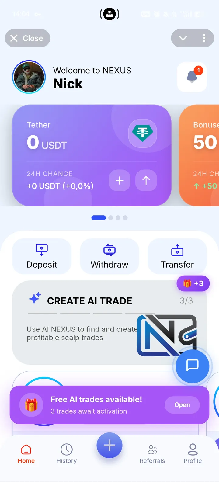 NEXUS — Screenshot 1