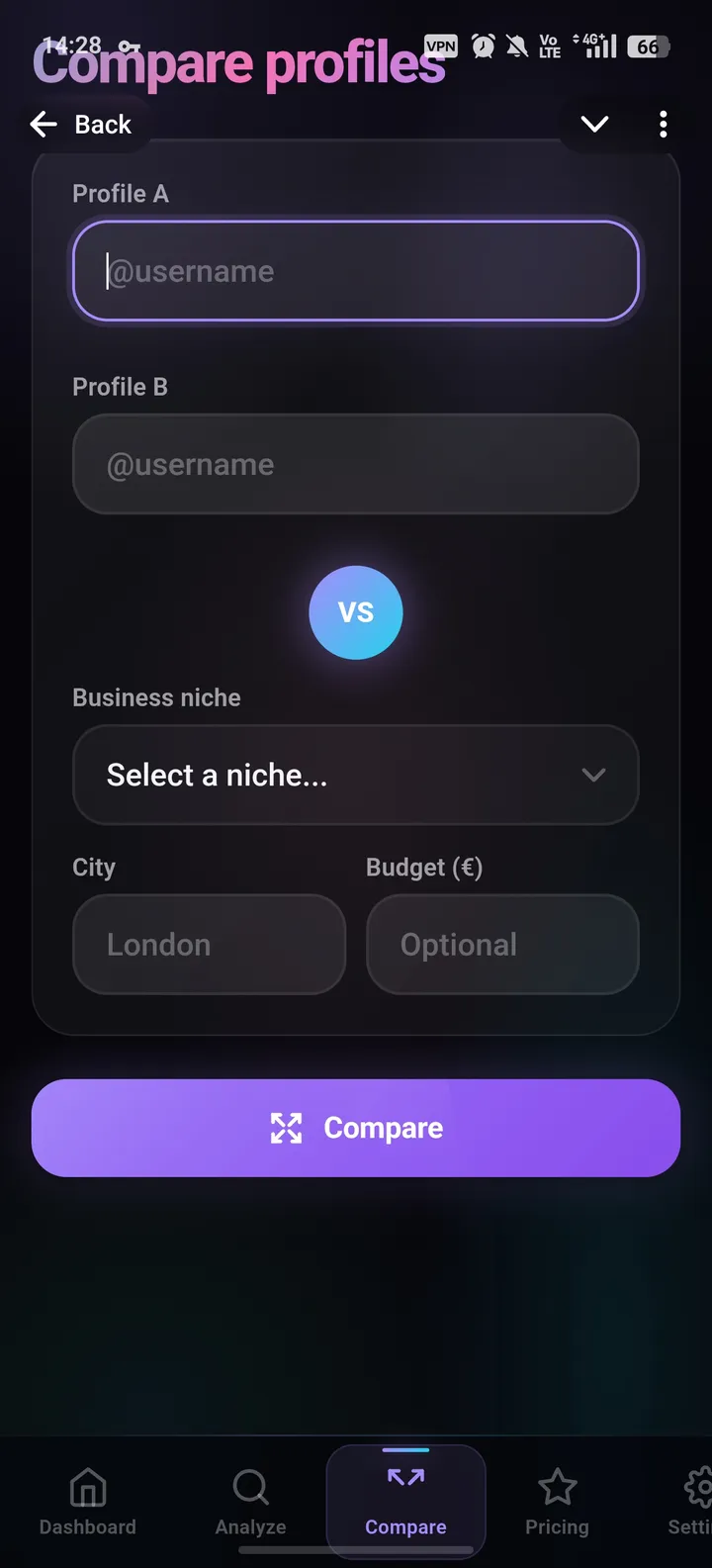 Analysis instagram — Screenshot 3
