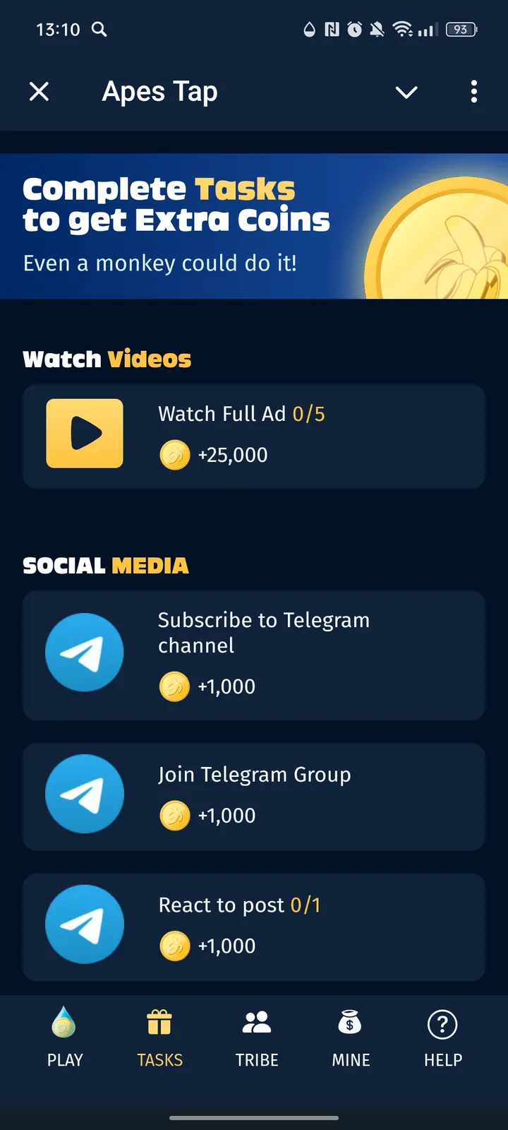 Apes Tap — Screenshot 2