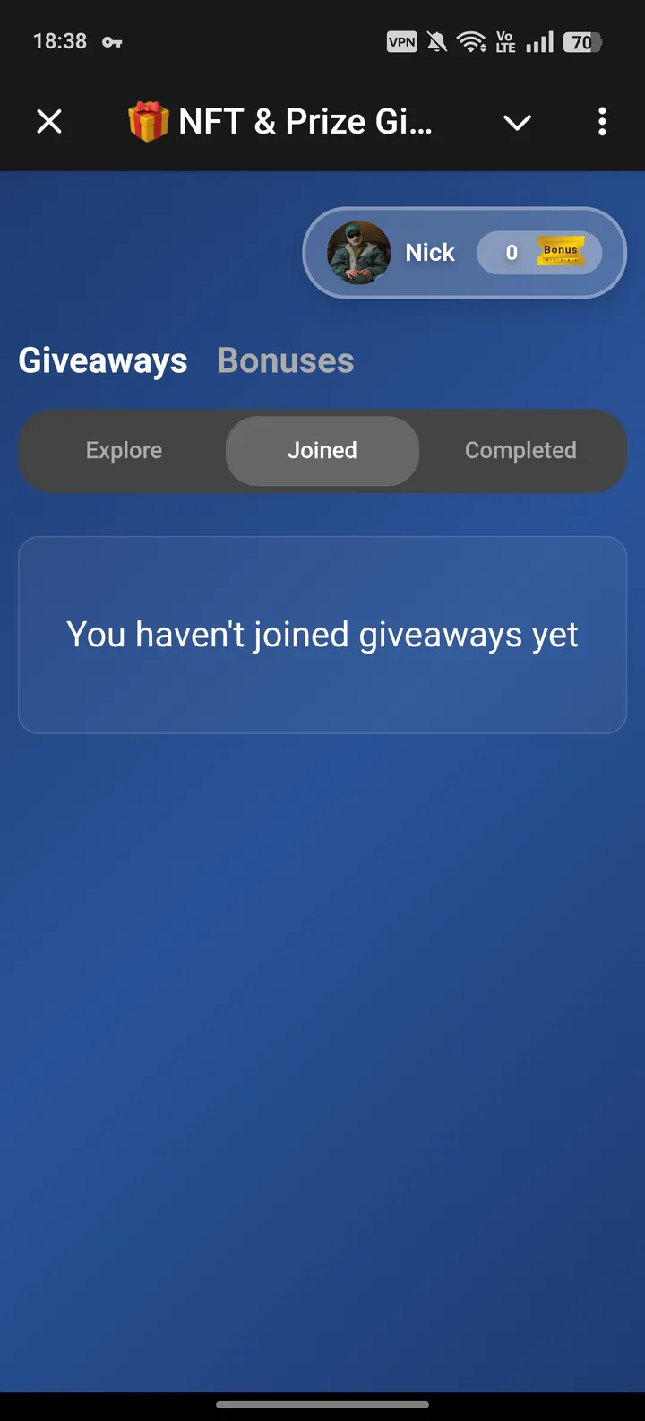 🎁 NFT & Prize Giveaways | AuraGifts — Screenshot 2