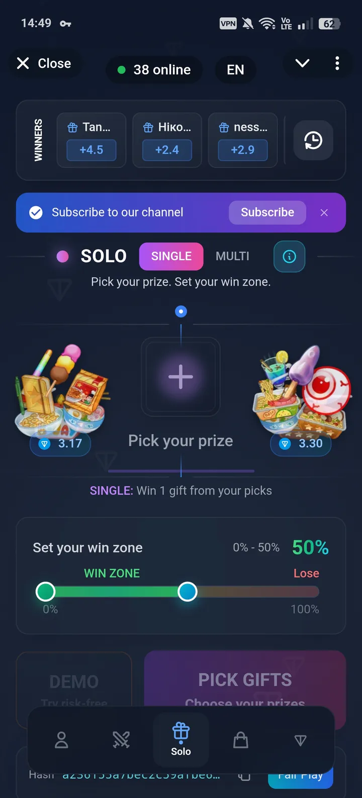 BetBattles | Gift & TON Battle Game — Screenshot 2