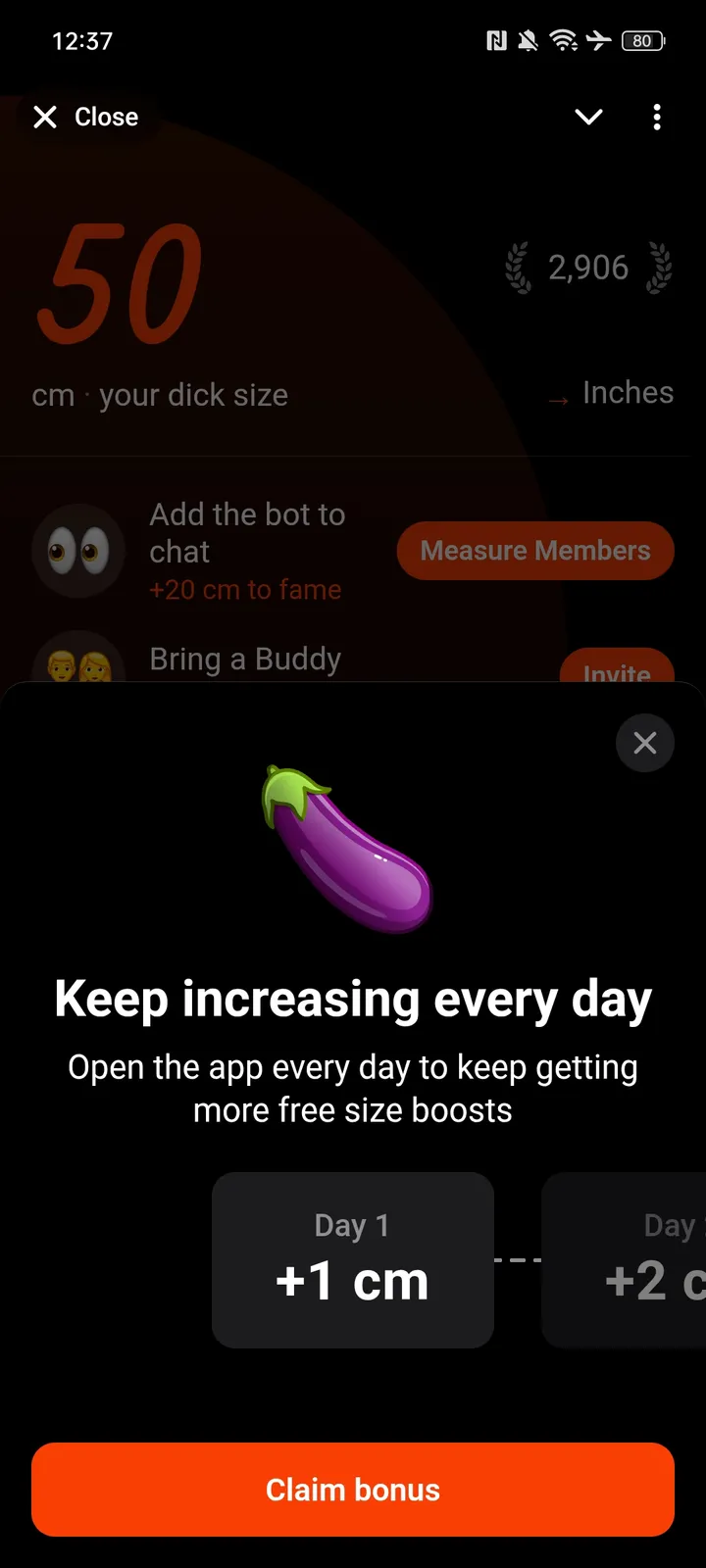 Dick Size — Screenshot 1