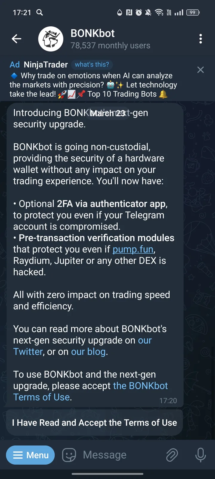 BONKbot — Screenshot 2