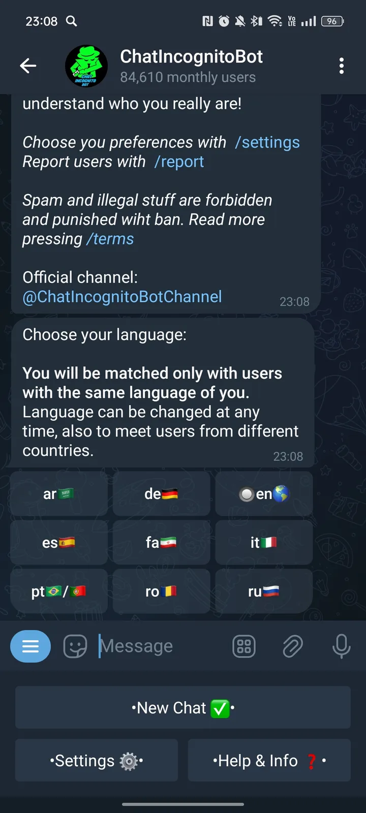ChatIncognitoBot — Screenshot 3