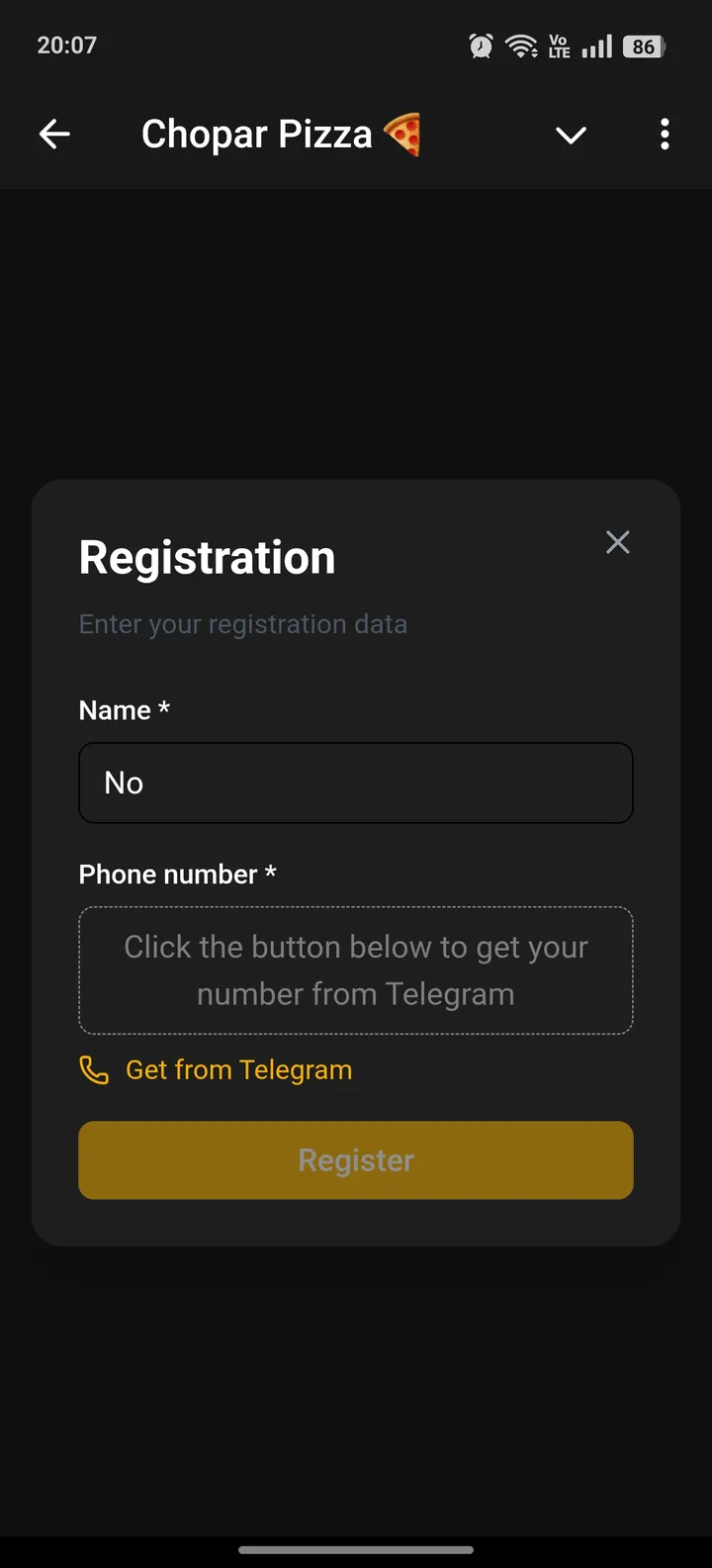 Chopar Pizza 🍕 — Screenshot 3