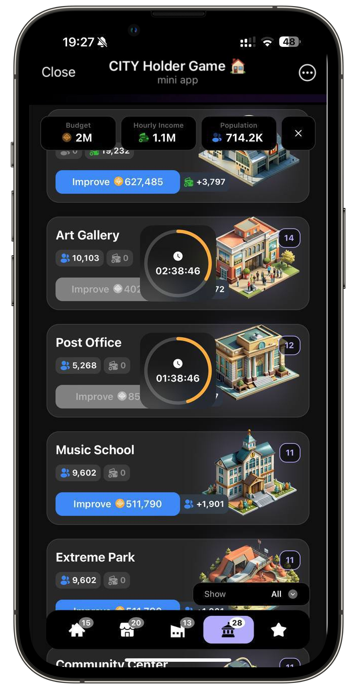 CITY Holder Game 🏠 — Screenshot 4