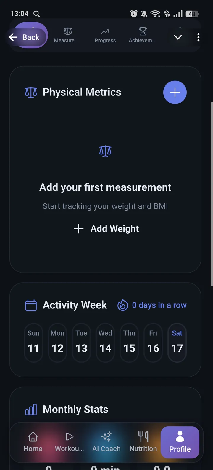 Cloud Fitness 🚀 — Screenshot 4