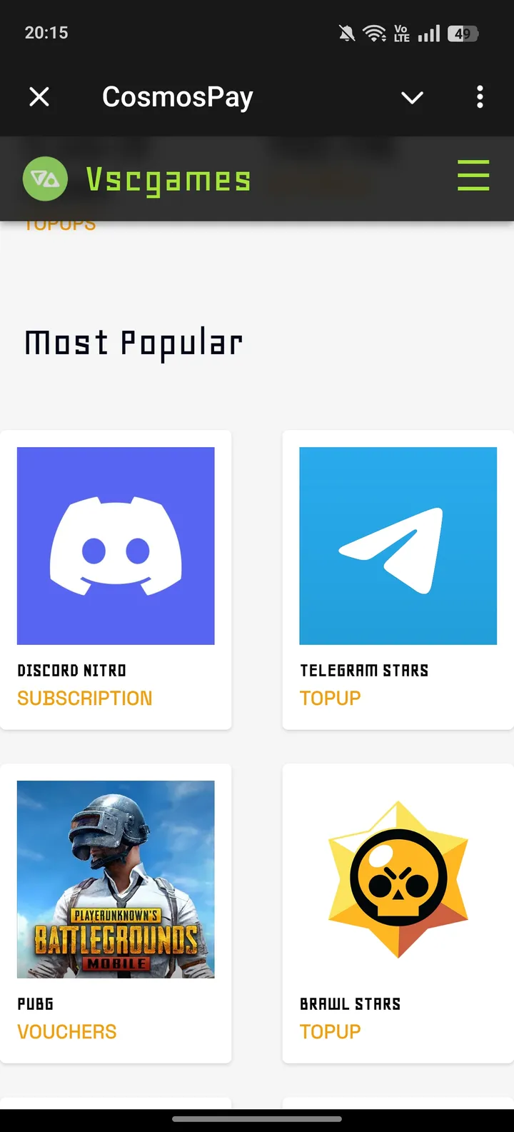 CosmosPay — Screenshot 2