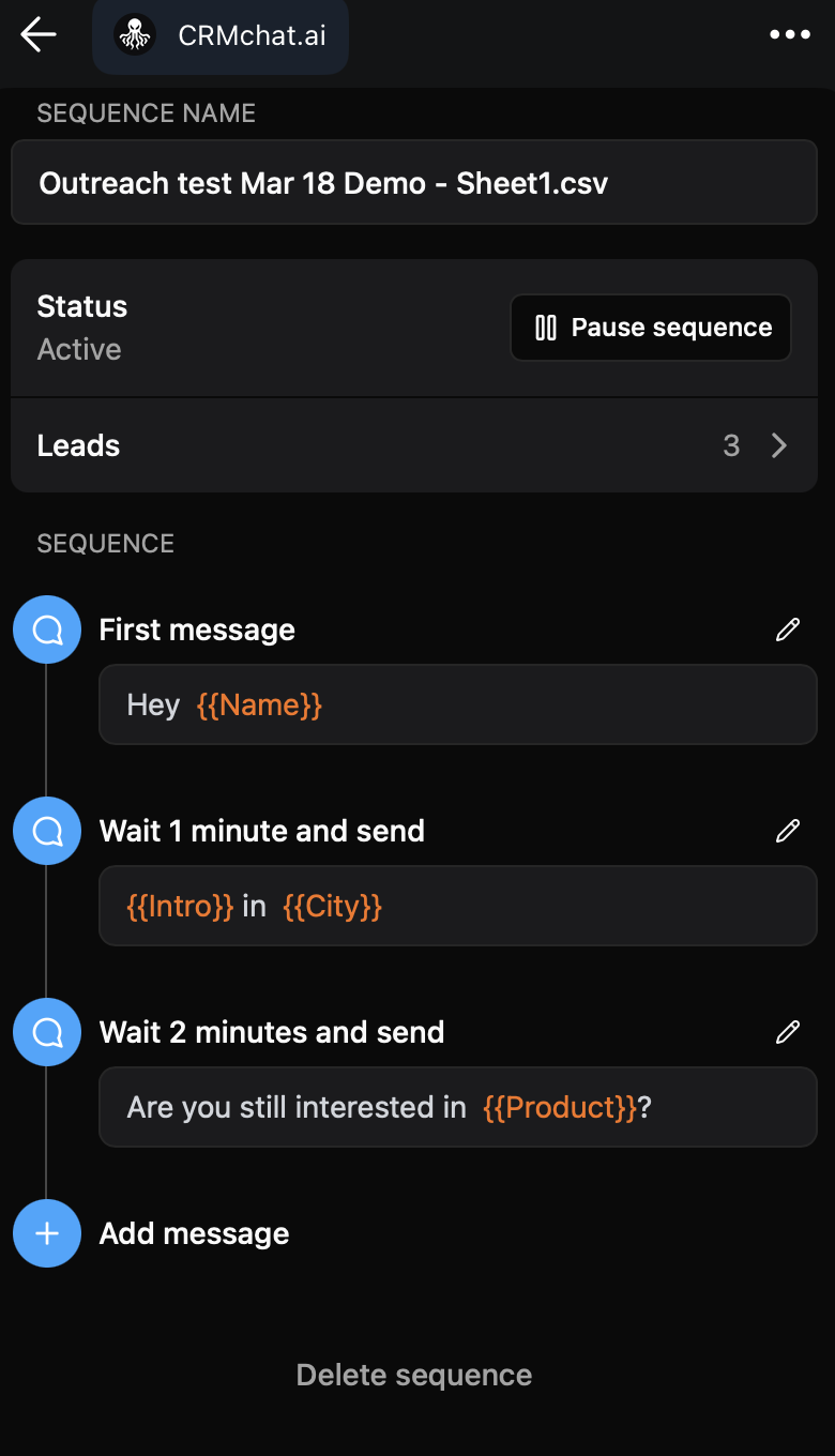 CRMchat.ai by Hints — Screenshot 3