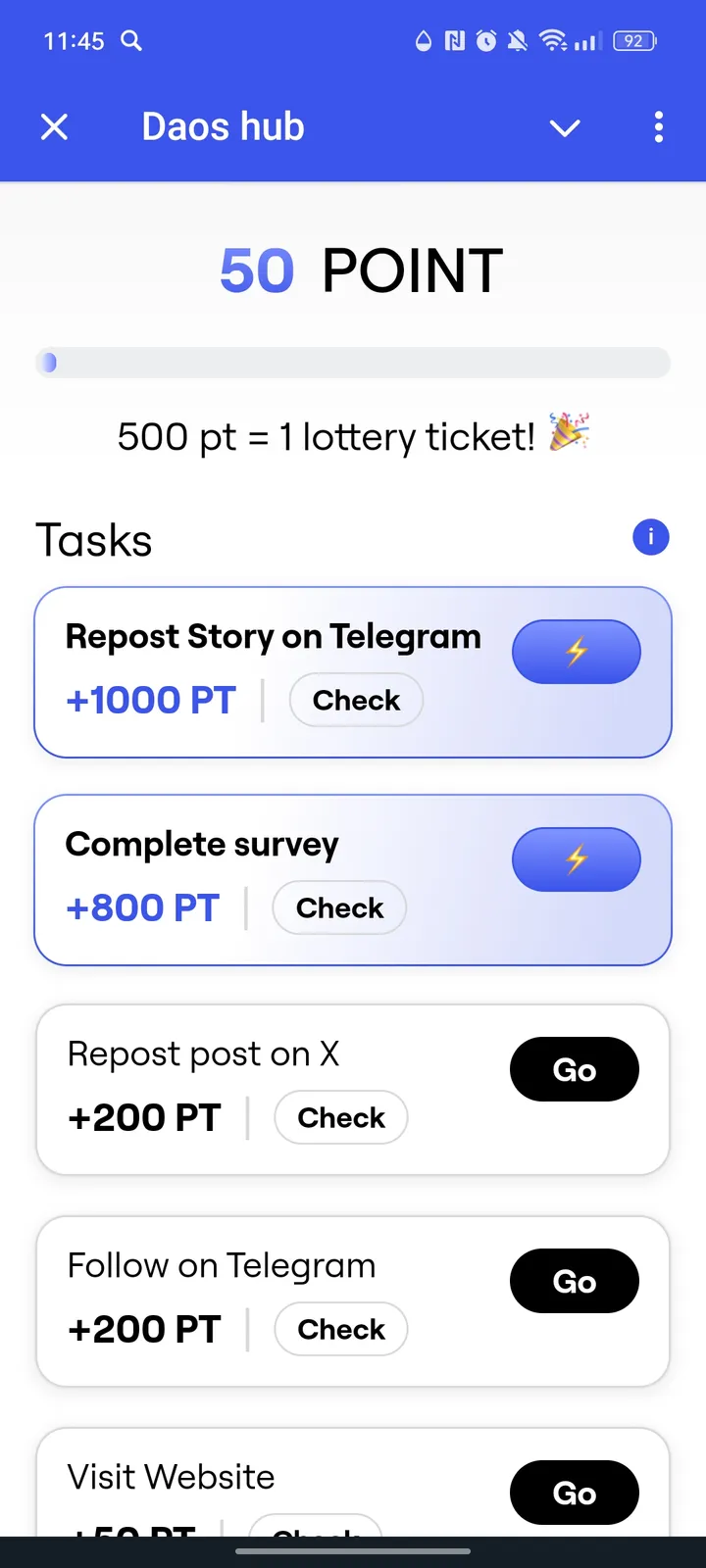 Daos hub — Screenshot 2