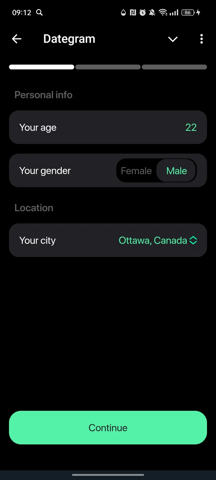 Dategram — Screenshot 2
