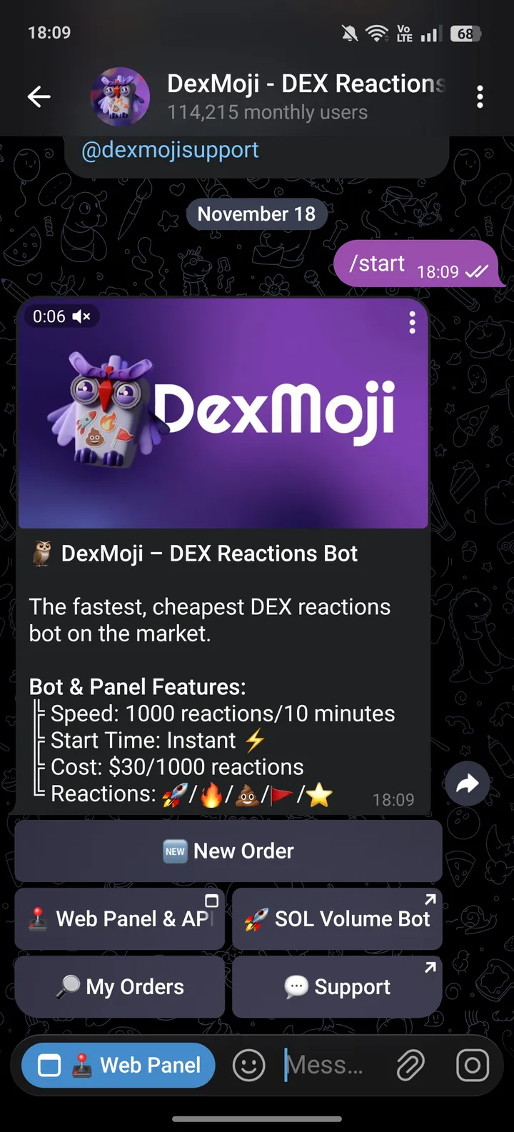 DexMoji - DEX Reactions Bot — Screenshot 3