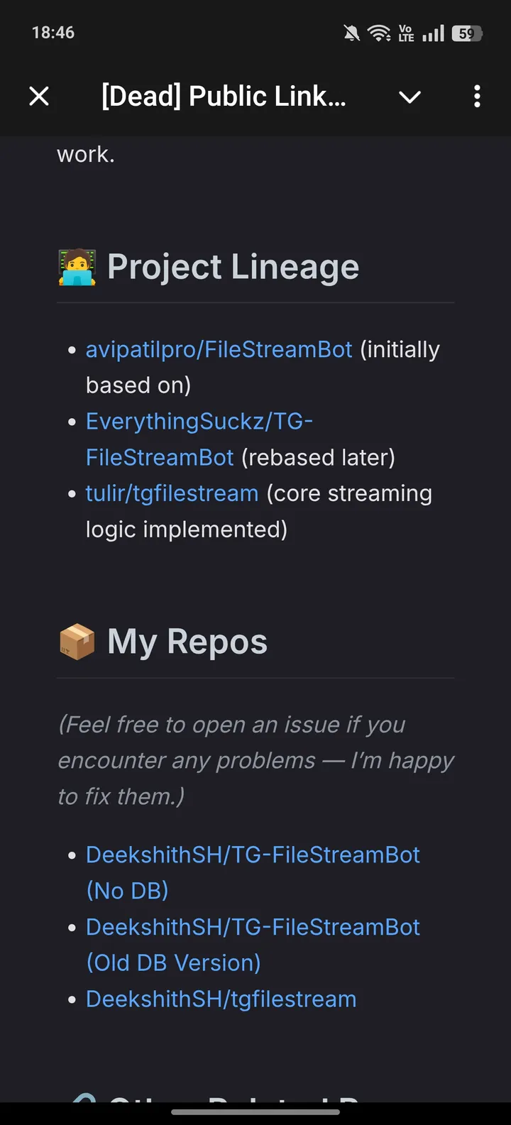 [Dead] Public Link Generator — Screenshot 2