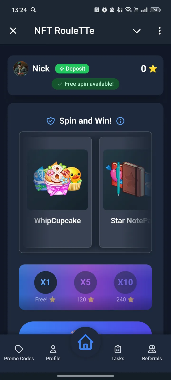 NFT RouleTTe — Screenshot 1
