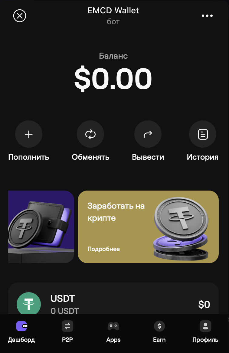 EMCD Wallet — Screenshot 5