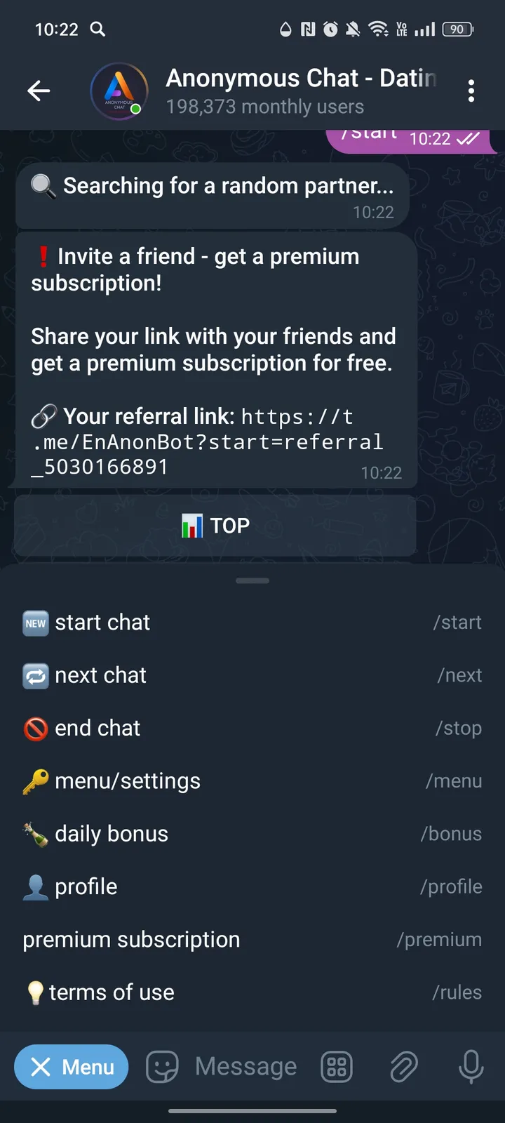 Anonymous Chat - Dating — Screenshot 2