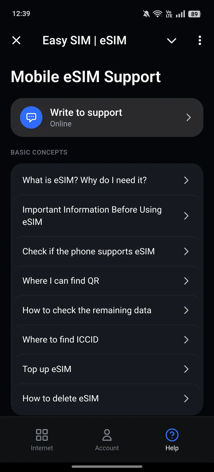 Easy SIM | eSIM — Screenshot 3