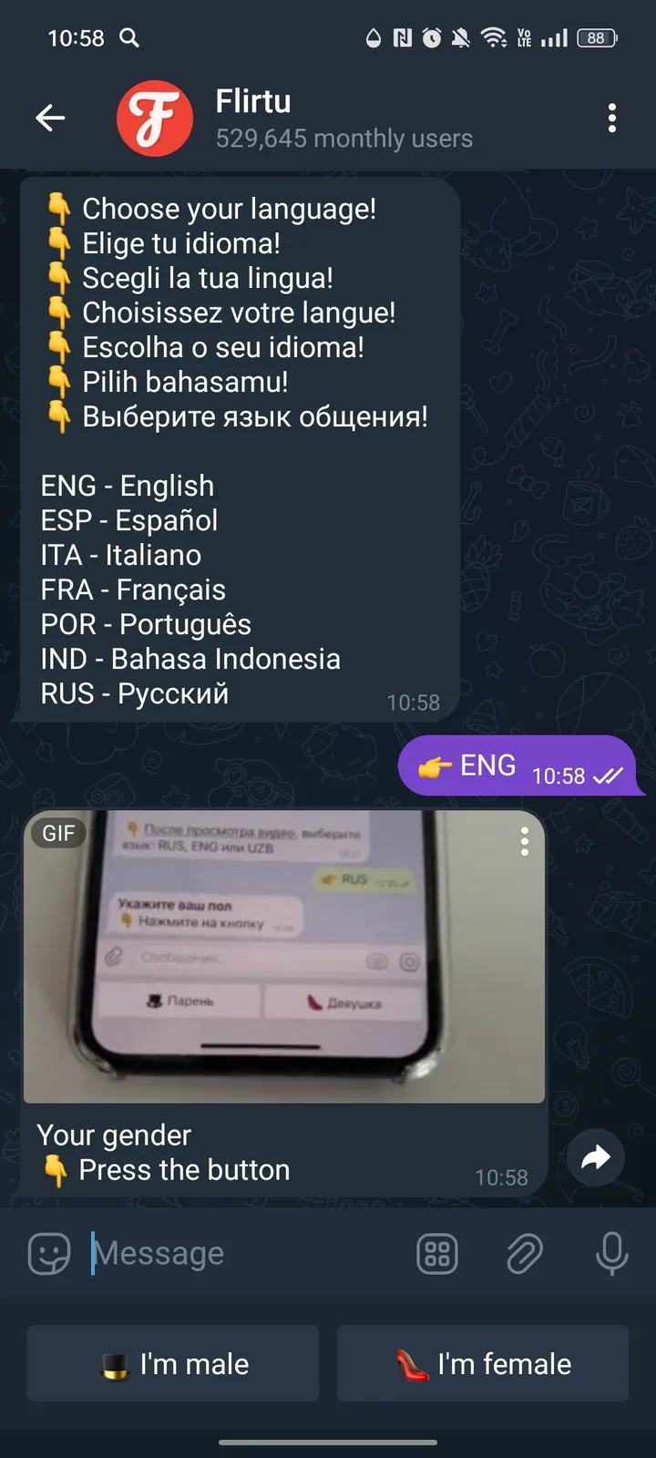 Flirtu — Screenshot 2