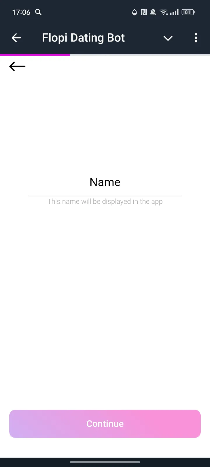 Flopi Dating Bot — Screenshot 1