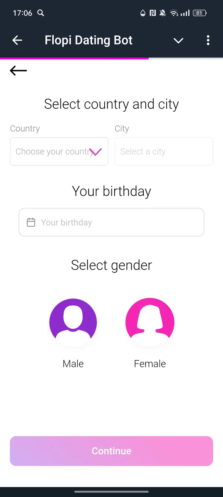 Flopi Dating Bot — Screenshot 2