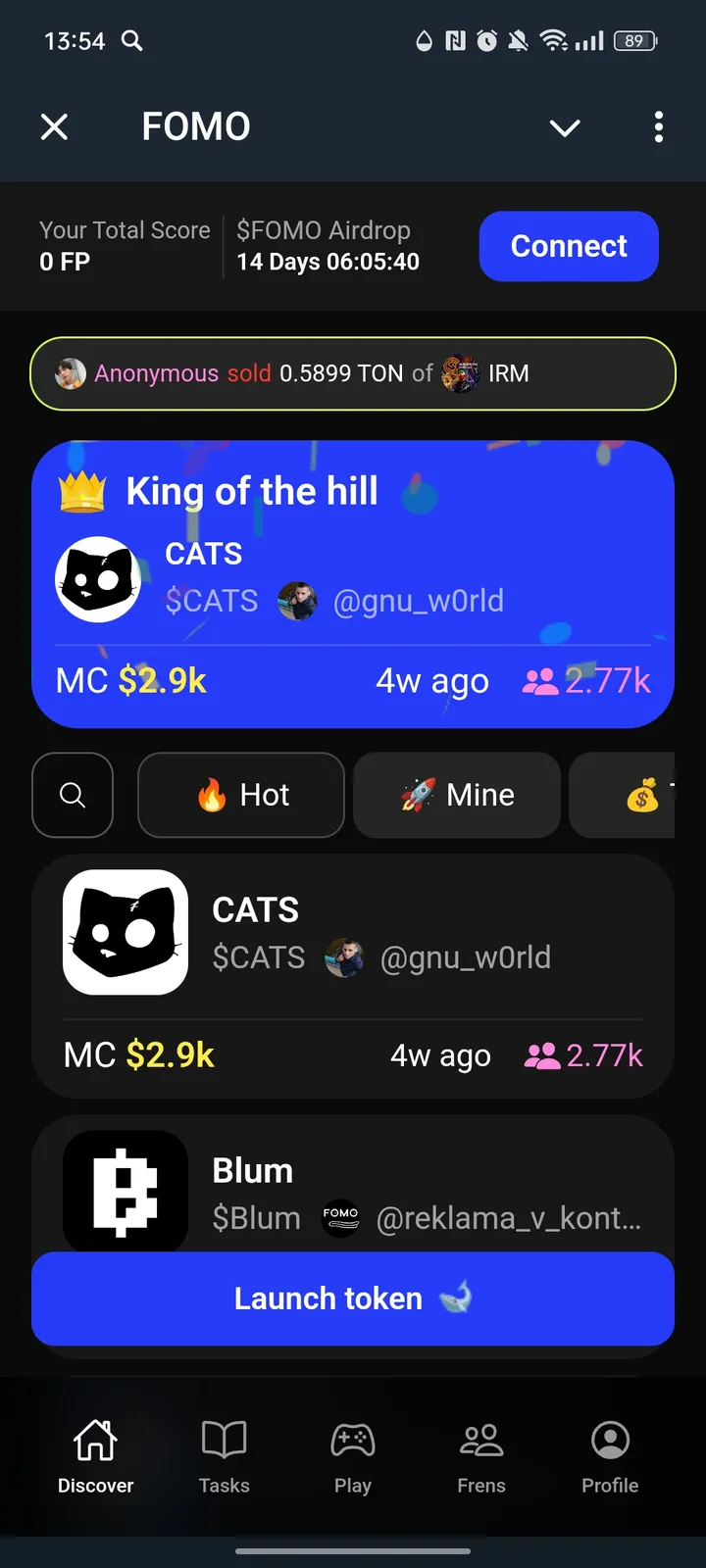 FOMO — Screenshot 1