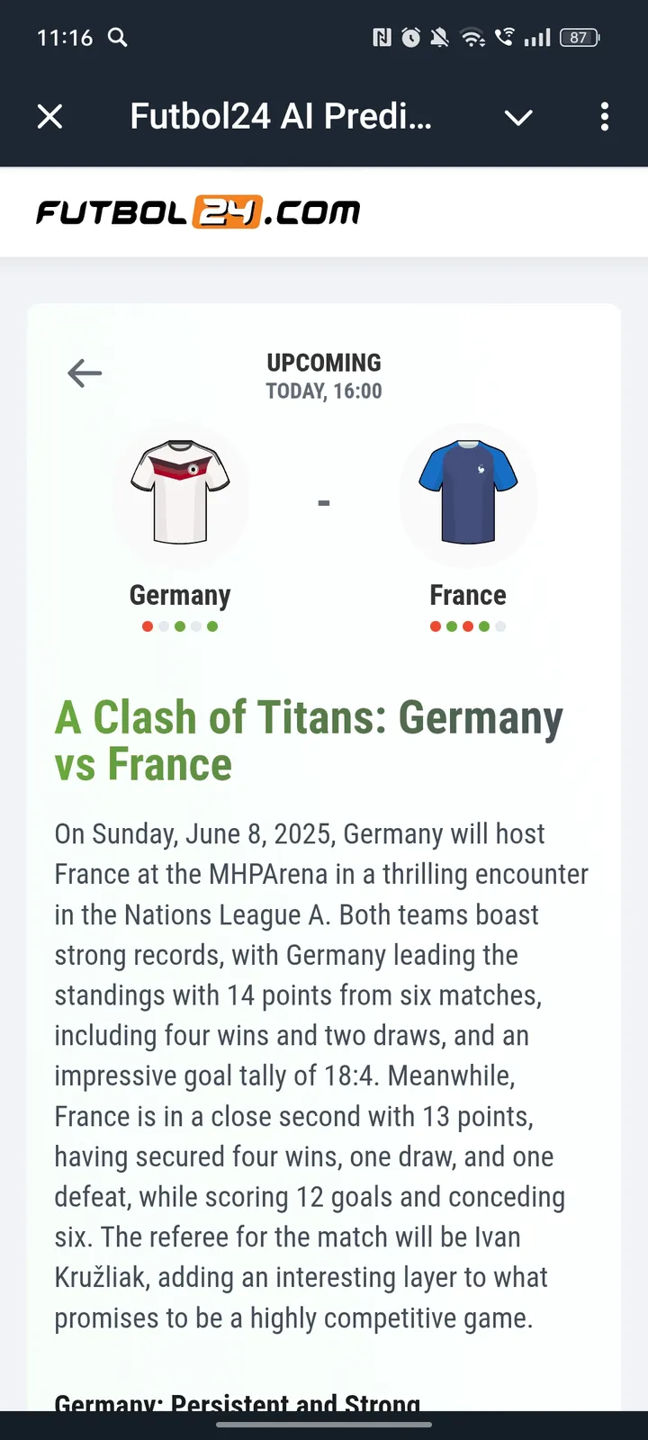 Futbol24 AI Predictions — Screenshot 4