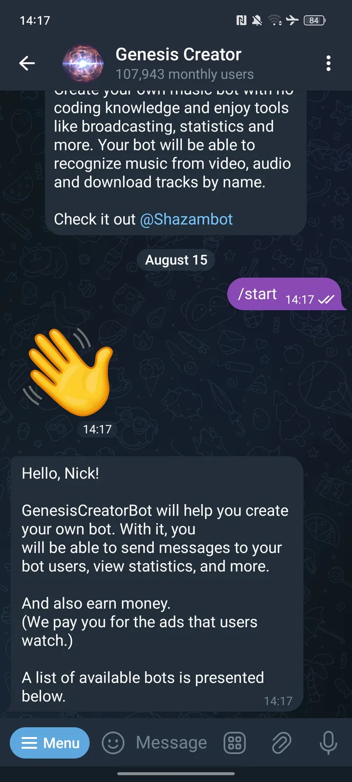 Genesis Creator — Screenshot 2