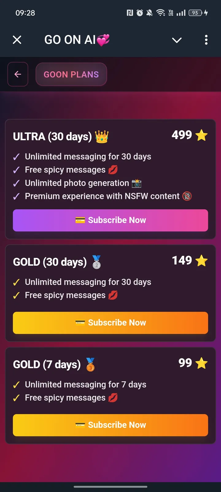 GO ON AI💞 — Screenshot 2