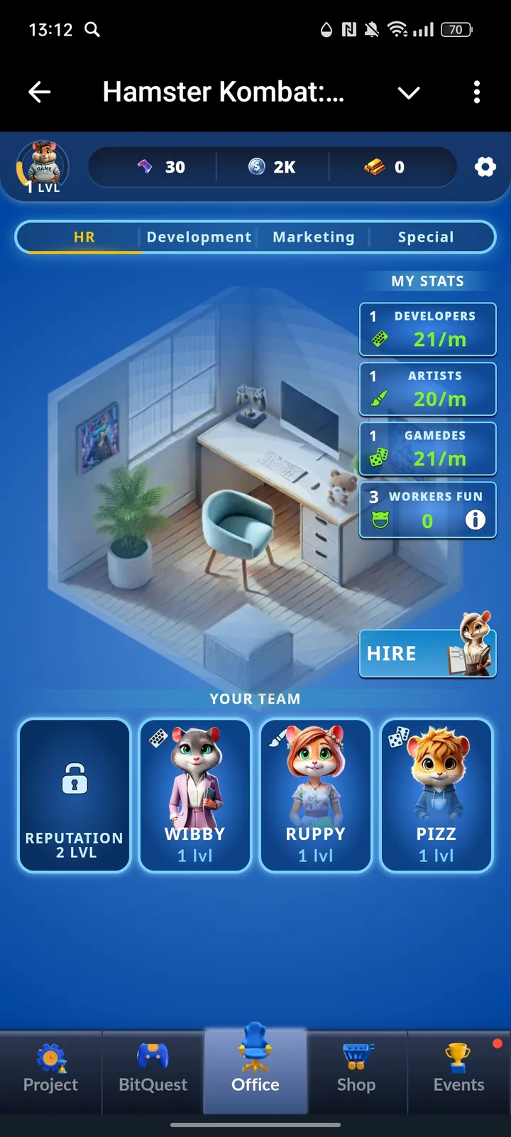 Hamster Kombat: GameDev — Screenshot 2