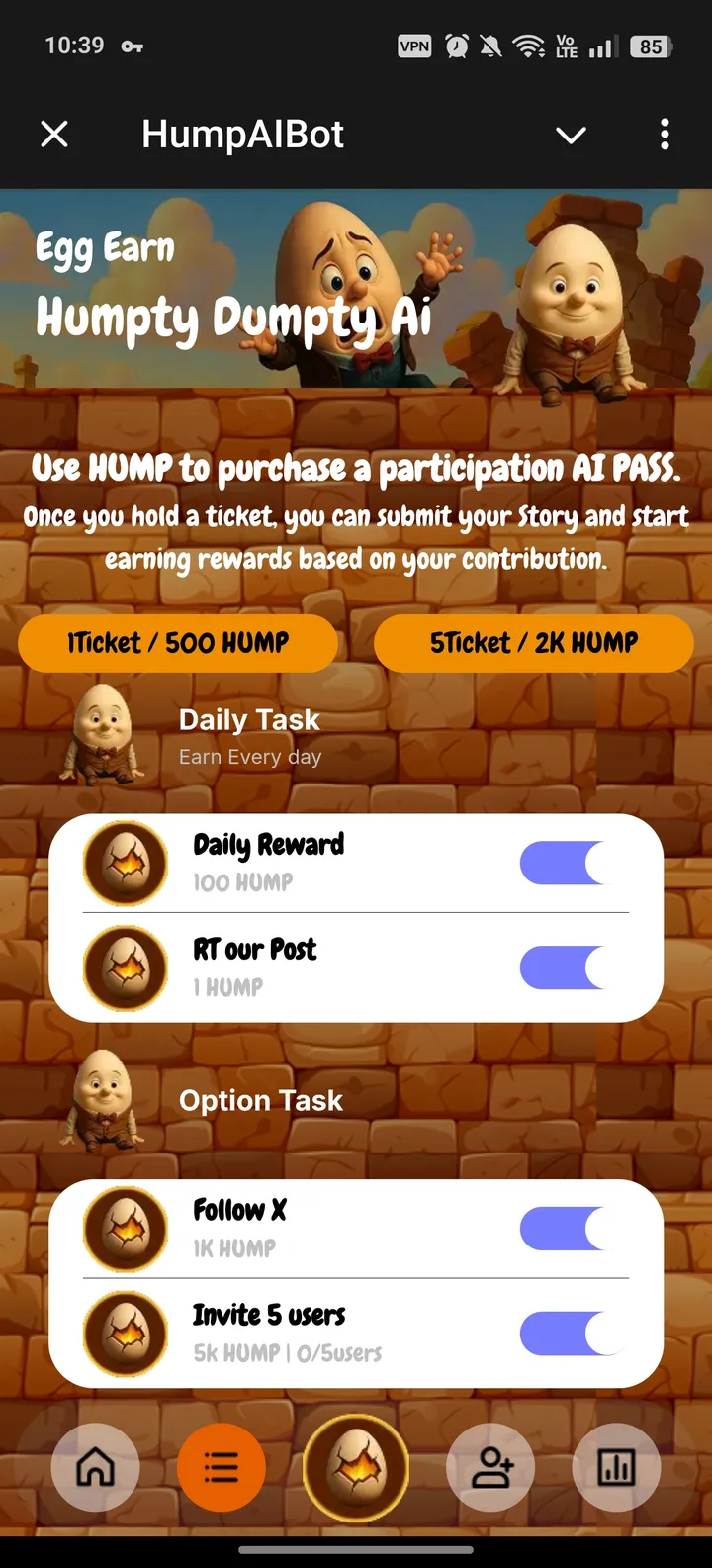 HumpAIBot — Screenshot 2