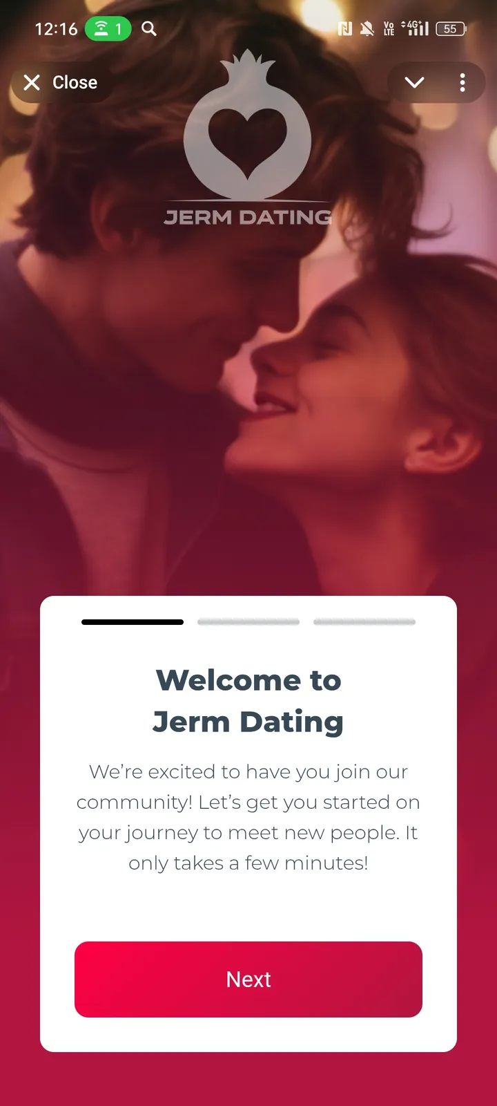 Jerm Dating — Screenshot 1