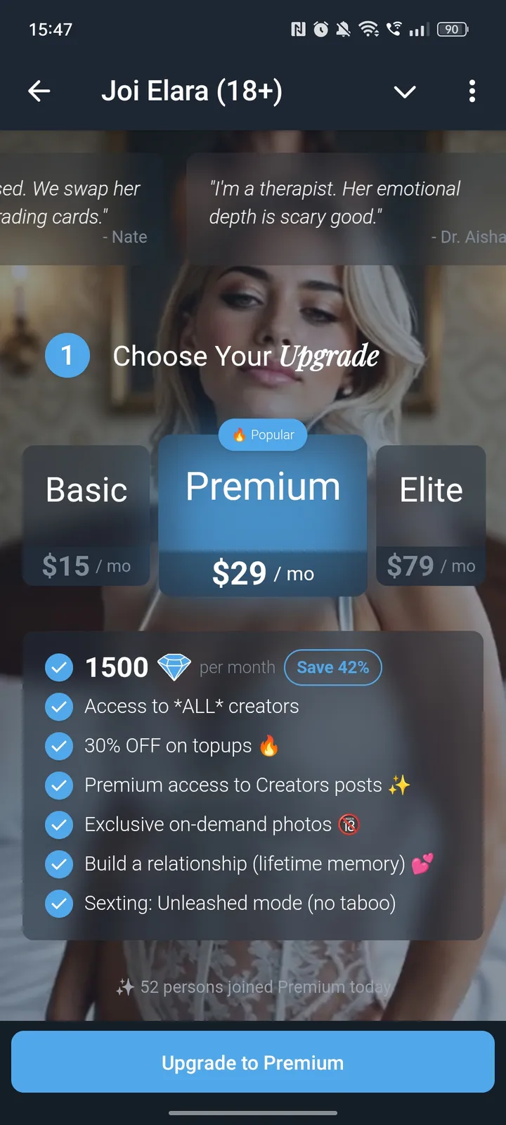 Joi Elara (18 ) — Screenshot 2