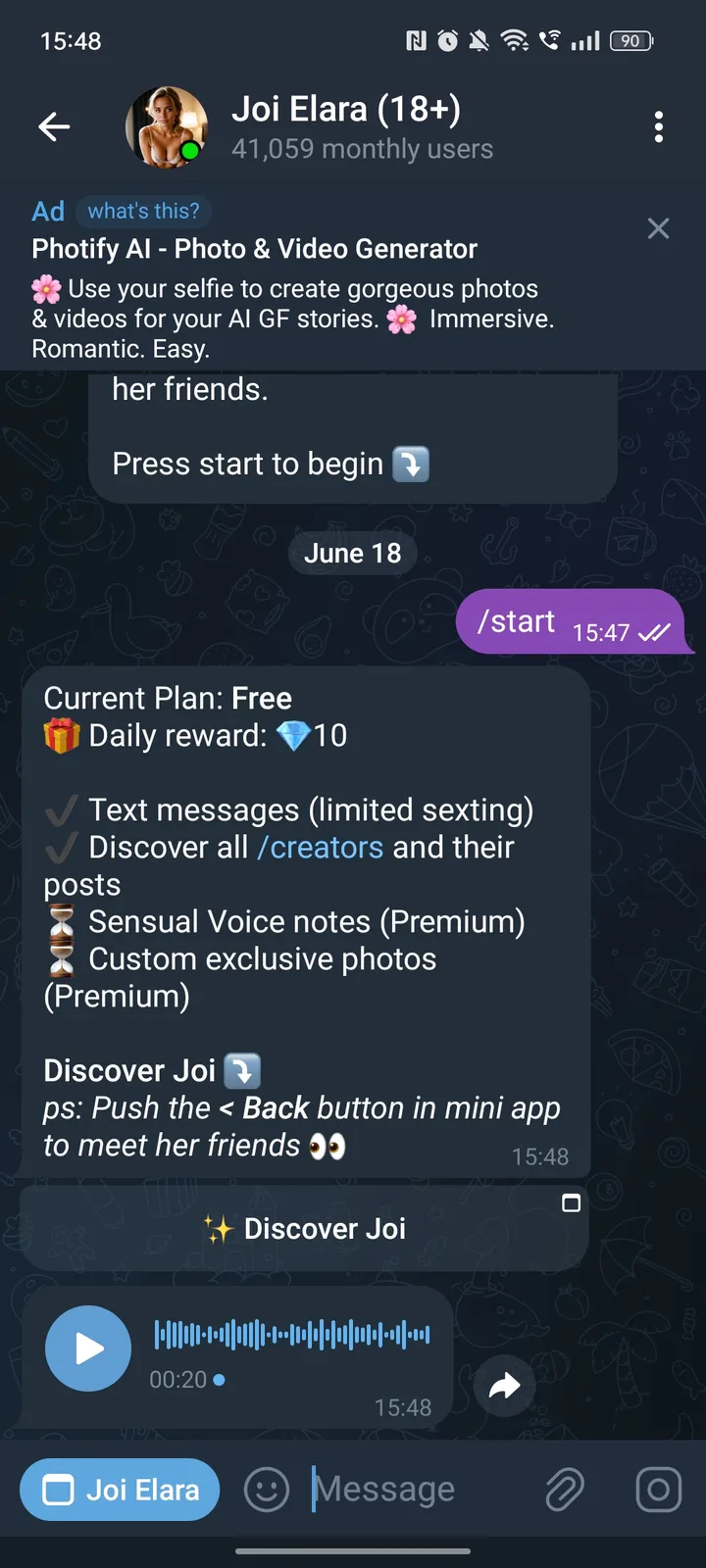 Joi Elara (18 ) — Screenshot 3