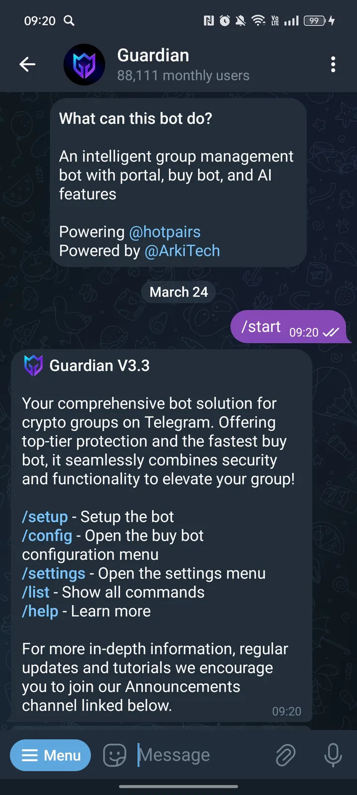 Guardian — Screenshot 1