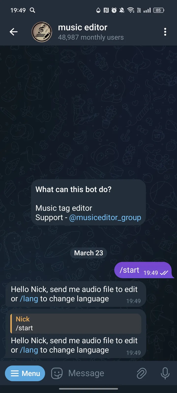 music editor — Screenshot 1