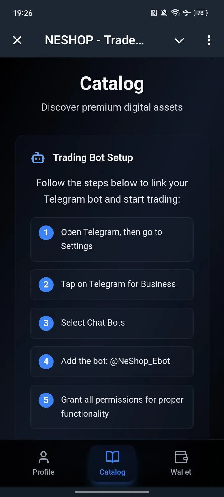 NESHOP - Trade & Sale — Screenshot 1