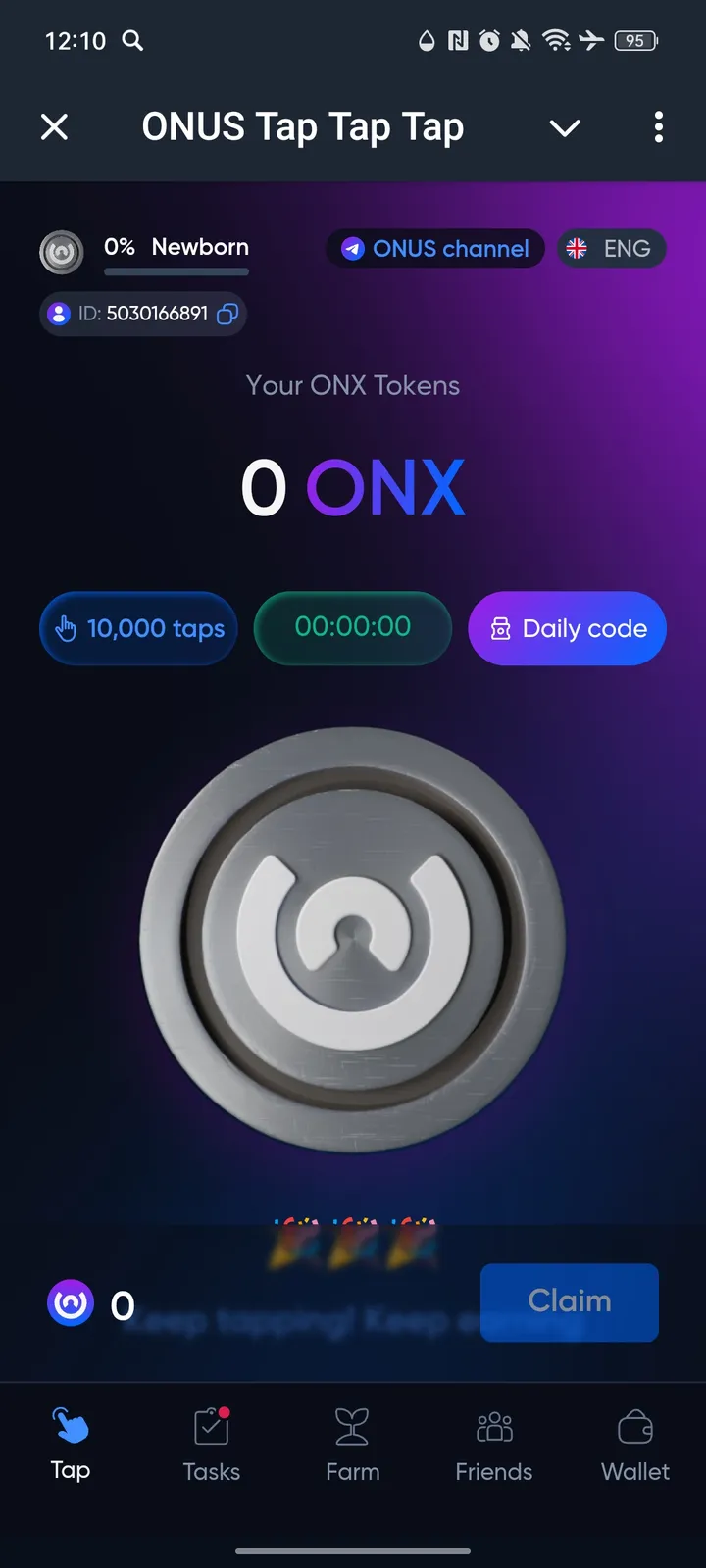 ONUS Tap Tap Tap — Screenshot 1
