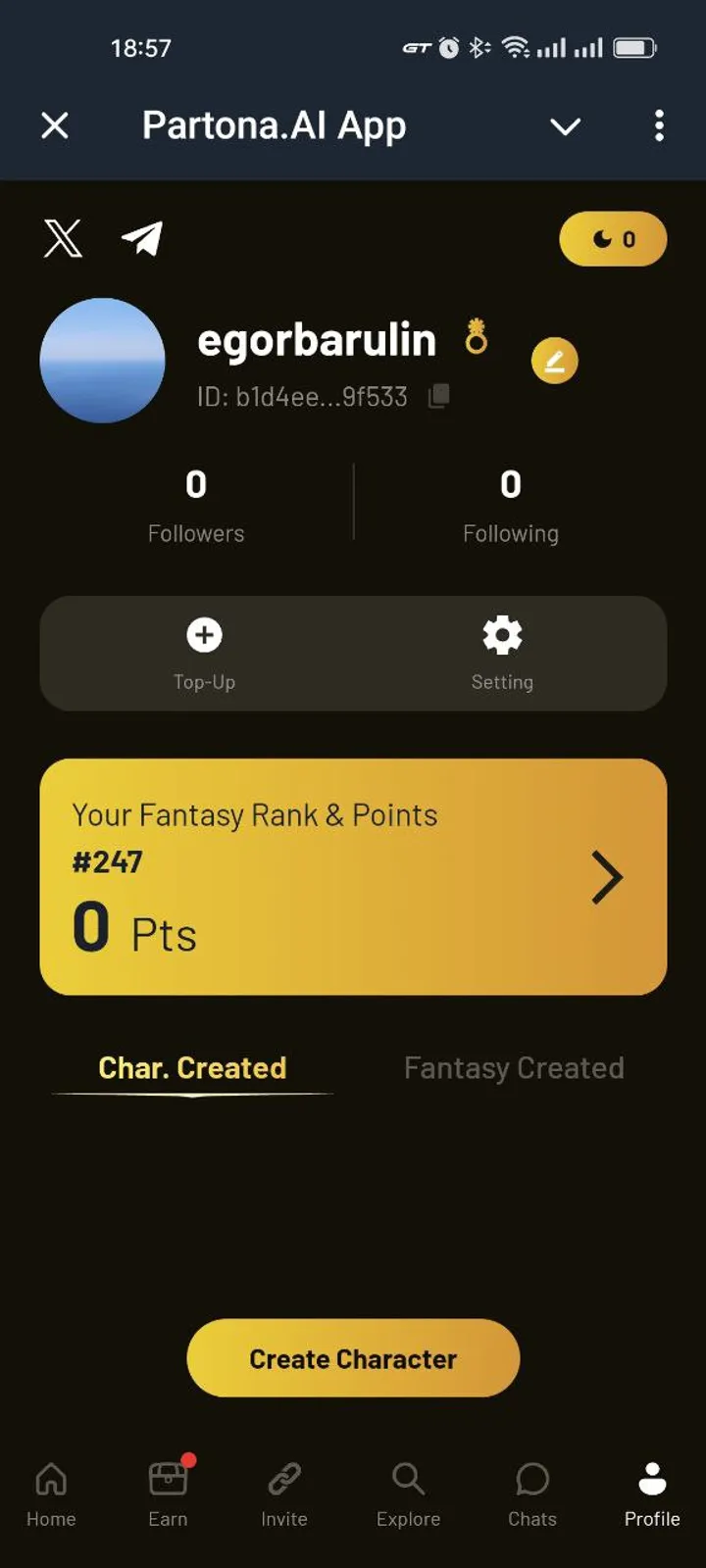 Partona.AI App — Screenshot 2