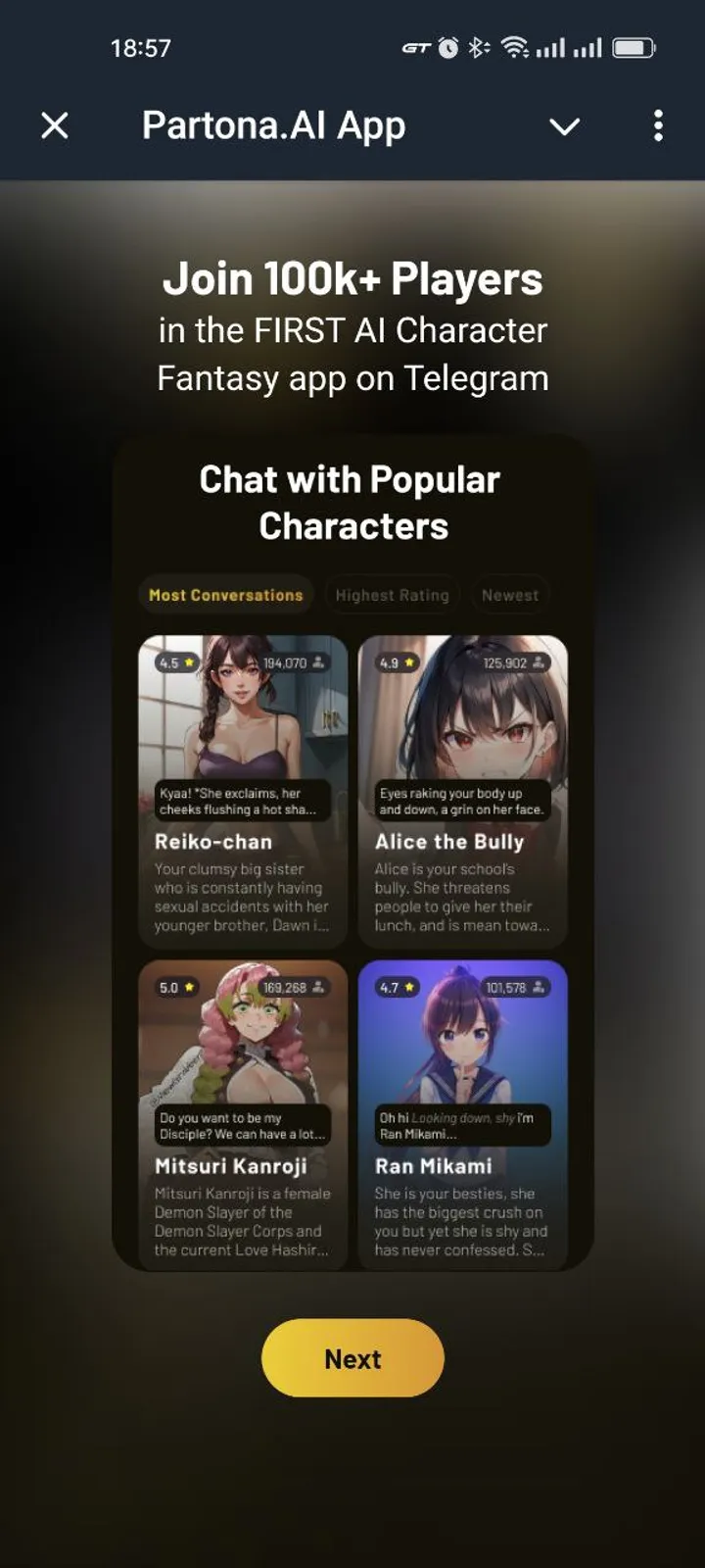 Partona.AI App — Screenshot 6