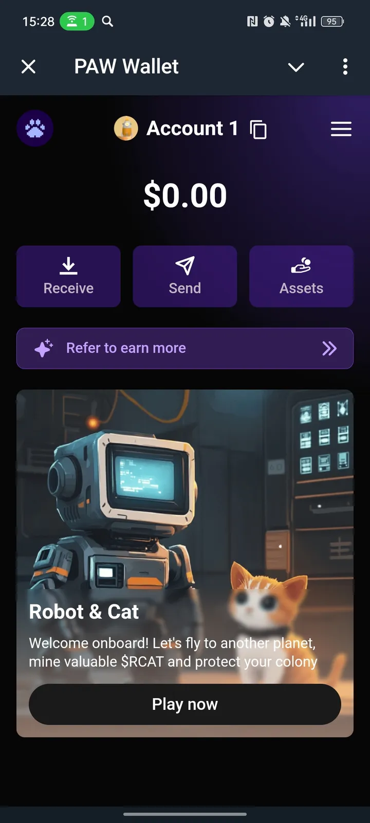 PAW Wallet — Screenshot 1