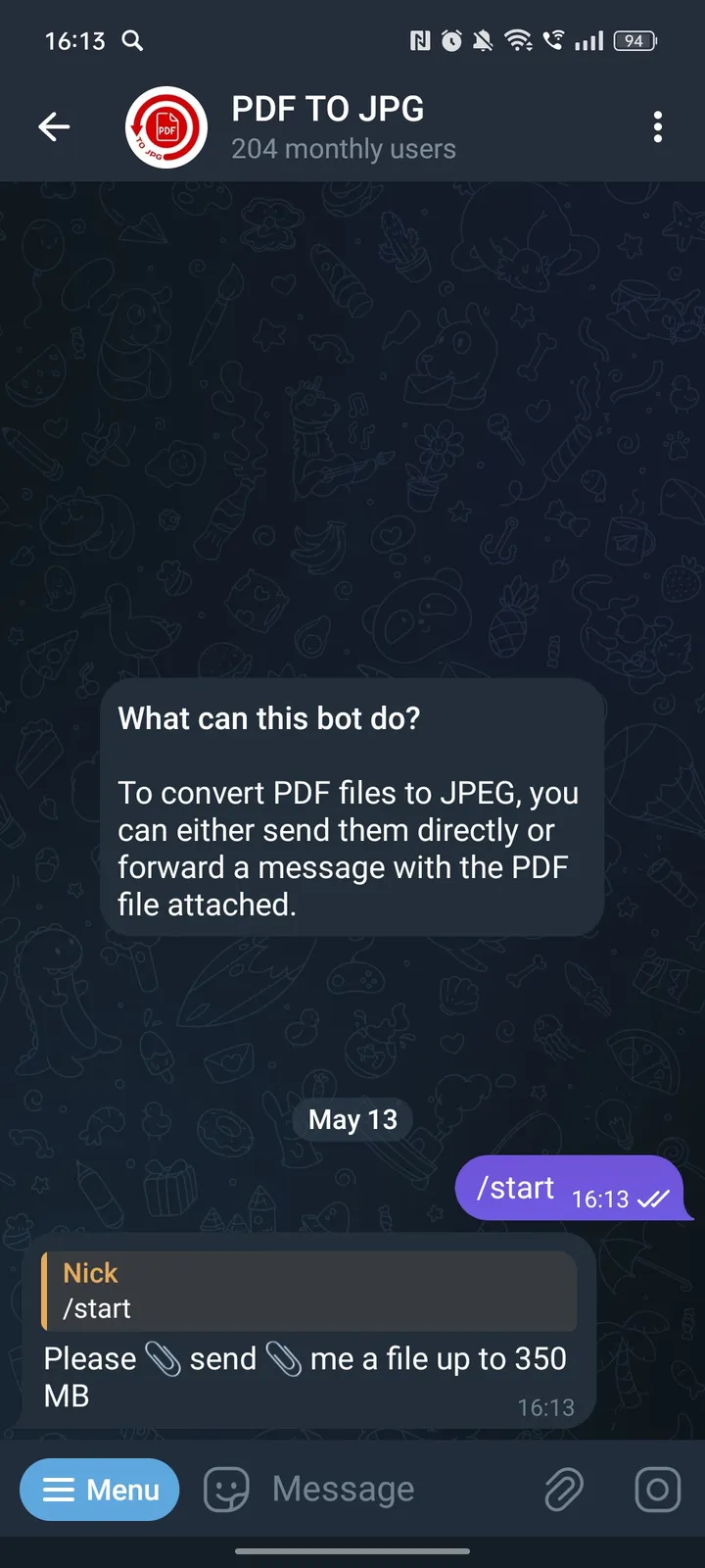 PDF TO JPG ✅ — Screenshot 2