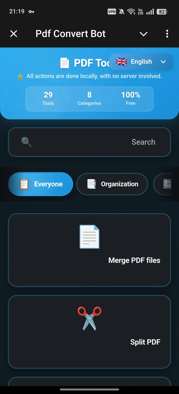 Pdf Convert Bot — Screenshot 1
