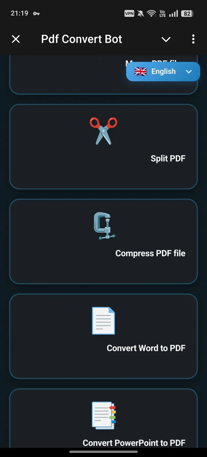 Pdf Convert Bot — Screenshot 2