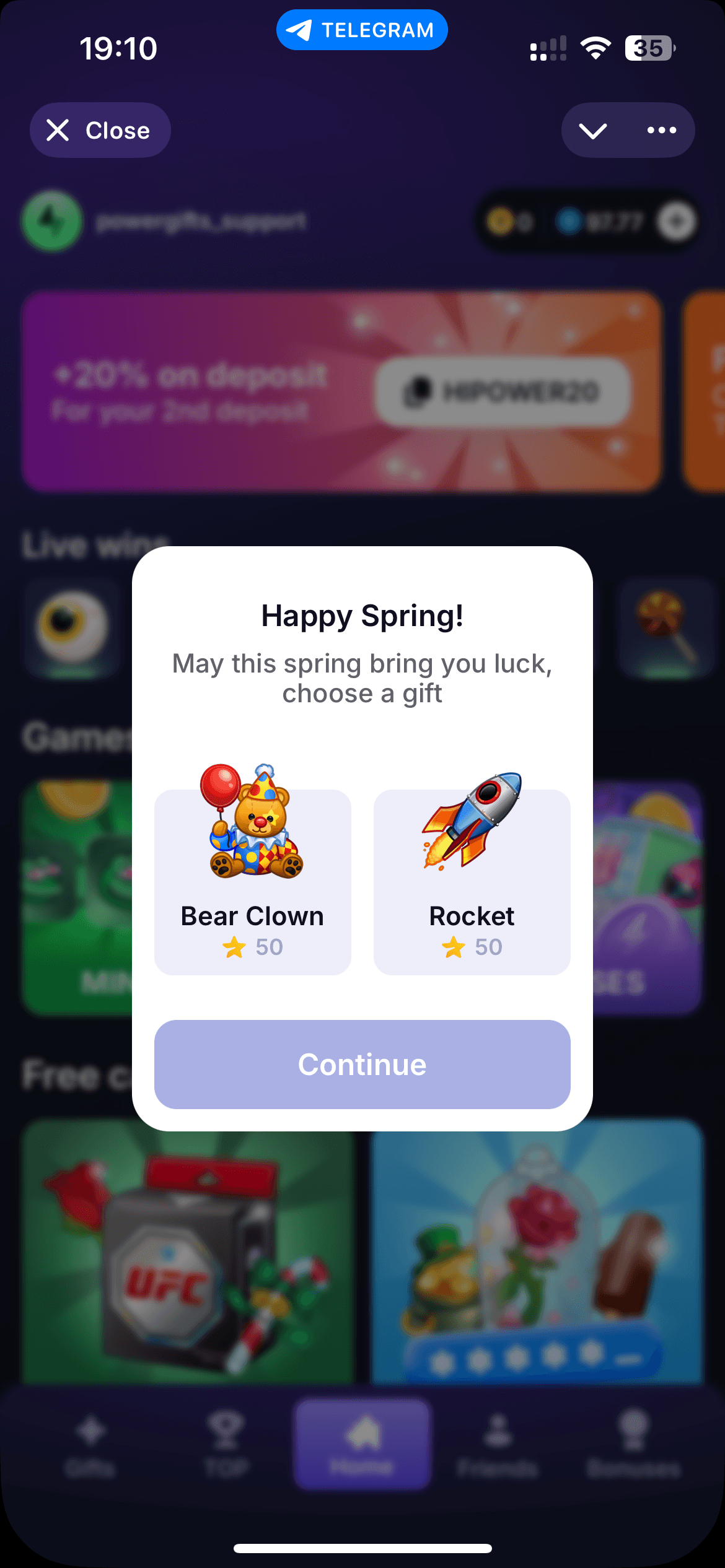 PowerGifts — Screenshot 1