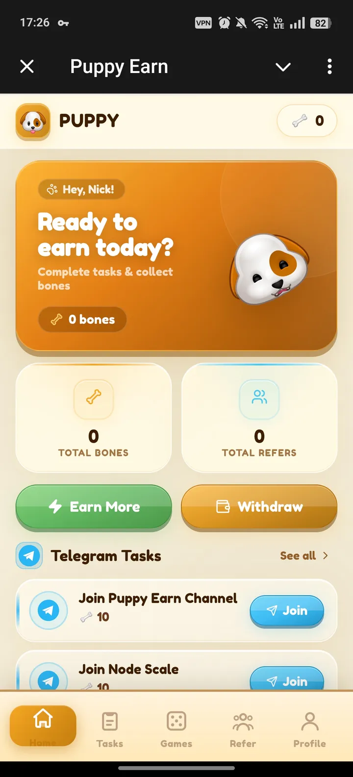 Puppy Earn — Screenshot 1